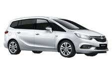 Car Hire Hindley - Vauxhall Zafira 5 + 2 - Minibus hire Hindley